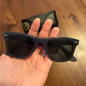 Ray-Ban Dark Blue Sunglasses with Case